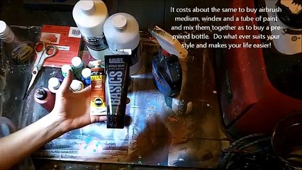 Airbrush painting spray paint art technique how to mix acrylic paint for airbrush
