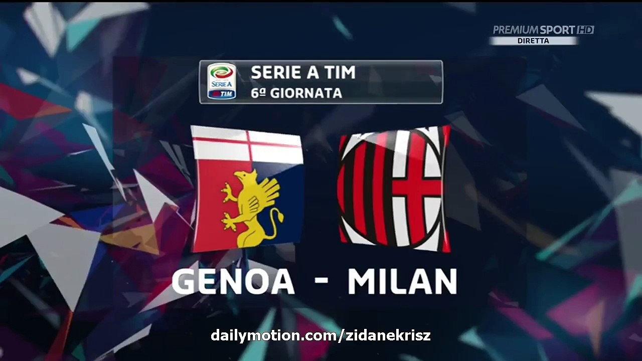 All Goals and Highlights HD | Genoa 1-0 AC Milan | Blerim Dzemaili Goal | 27.09.2015 HD