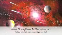 How to spray paint a spiral galaxy full lesson spray paint art secrets