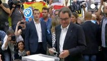 نسبة مشاركة عالية في انتخابات كتالونيا