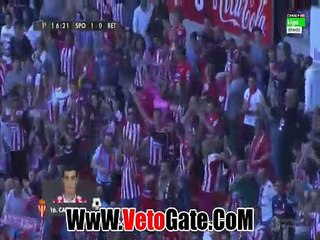 ريال بيتس يفوز بثنائيه فى شباك سبورتينغ خيخون