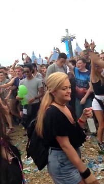 Girl Gets Swallowed By Mosh Pit As She Selfie Videos