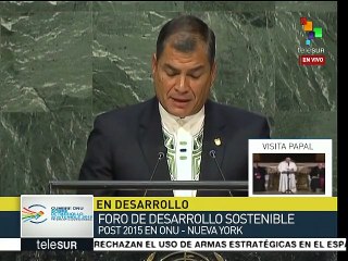 Rafael Correa: Ecuador ha cumplido las metas del milenio