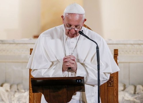 Pope meets victims of clergy sex abuse, says 'God weeps' for them