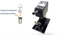 Cooled bead beater for protein extraction from tough microorganisms