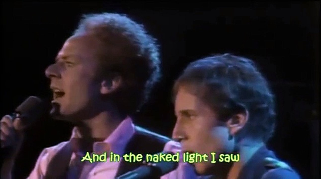 Simon And Garfunkel - The Sound Of Silence (with lyrics)