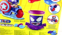 New 2015 Spiderman Play Doh Can-Heads Captain America Iron Man Marvel Superheroes Toys