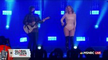 BEYONCÉ, ED SHEERAN - 'Drunk in Love' , 2015 Global Citizen Festival , MSNBC