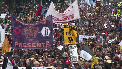 1er anniversaire de la disparition des 43 étudiants mexicains
