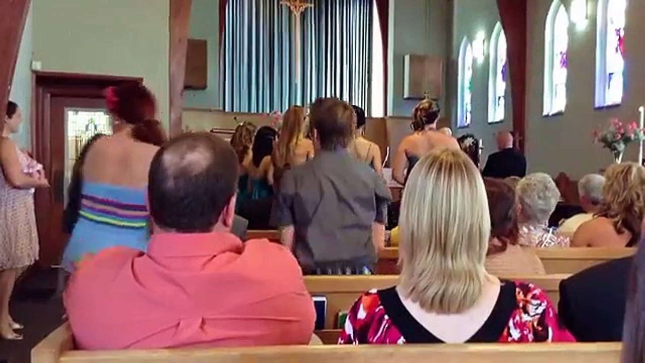 Students flashmob a Wedding Ceremony