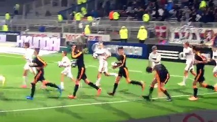 U15 Genas au match OL - Bastia