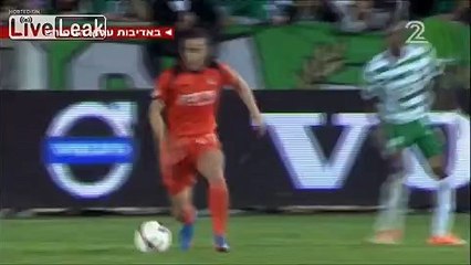 Brutal soccer tackle breaks players leg