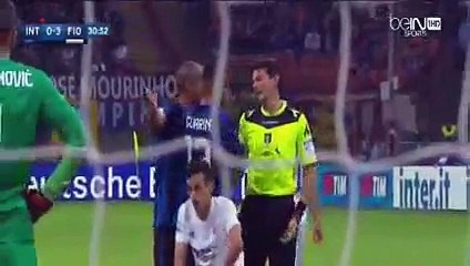 Red Card Miranda - Inter vs Fiorentina 0-3 [27.9.2015] Serie A