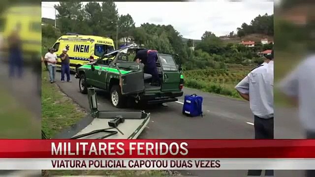 Militares da GNR feridos em perseguição em Arcos de Valdevez (Video)