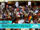 Bolivia: Congress Passes Bill to Remove Presidential Term LImits