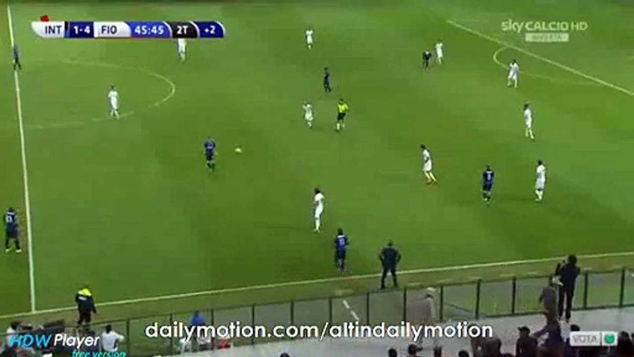 Inter Amazing CounterAttack Chance on Last Minute - Inter vs Fiorentina - Serie A - 27.09.2015