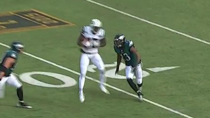 Jets Ryan Fitzpatrick hits Brandon Marshall for 20 yards