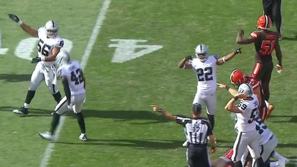 Raiders Neiron Ball recovers Benjamin's muffed punt return