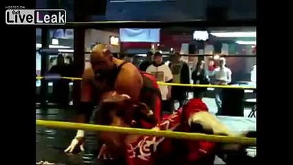 BLOOD BATH! New Jack punishes young wrestler American Gangsta for gimmick infringement