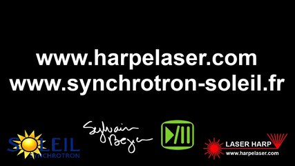 SOLEIL DE MINUIT 2K15 concert de harpe laser au Synchrotron soleil