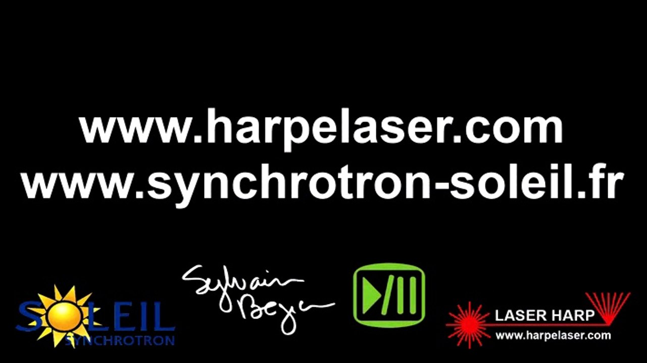 SOLEIL DE MINUIT 2K15 concert de harpe laser au Synchrotron soleil