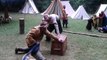 Blindfolded Viking Games, smack your opponent to win!