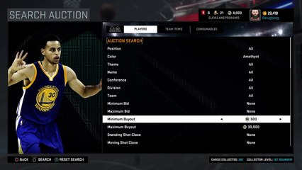 NBA 2K16 LBJ Amethyst Glitch