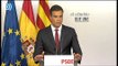 Pedro Sánchez valora las elecciones catalanas y comienza su campaña electoral