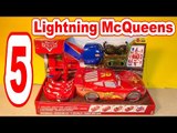 Pixar Cars Lightning McQueen 5 Pack Build 5 Famous Lightning McQueen Cars
