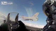 F-16 low altitude formation flying