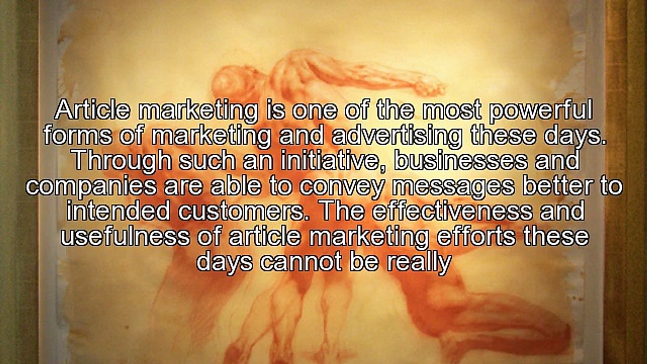 Pointers When Aiming to Earn From Article Marketing