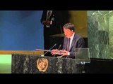 New York - Renzi interviene al Vertice delle Nazioni Unite sullo sviluppo (27.09.15)