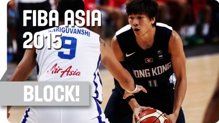 Ho Chun LIN denies Amjyot Singh - 2015 FIBA Asia Championship