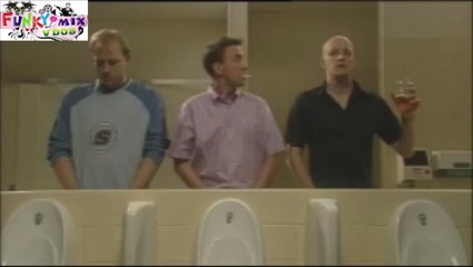 LOL Funny Video 3 Stupids Peeing Together in a Public Loo Dont Miss