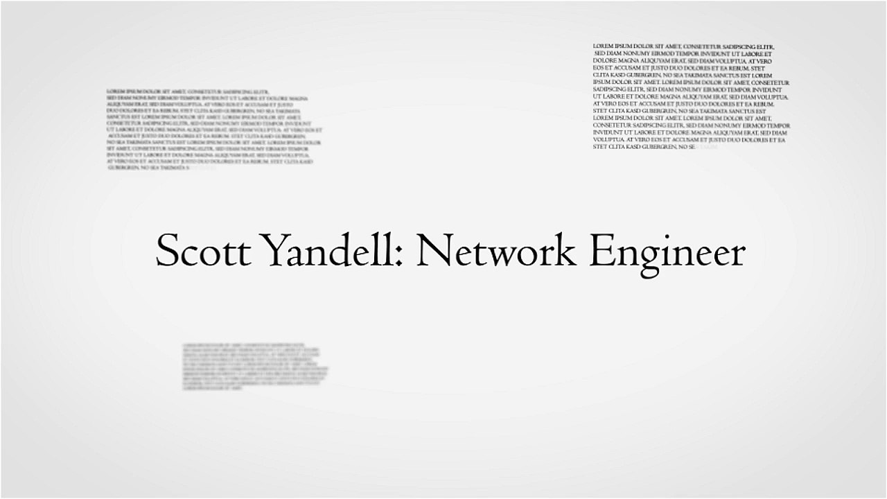 Scott Yandell: Network Engineer