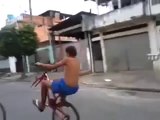 awesome amazing bicycle stunt