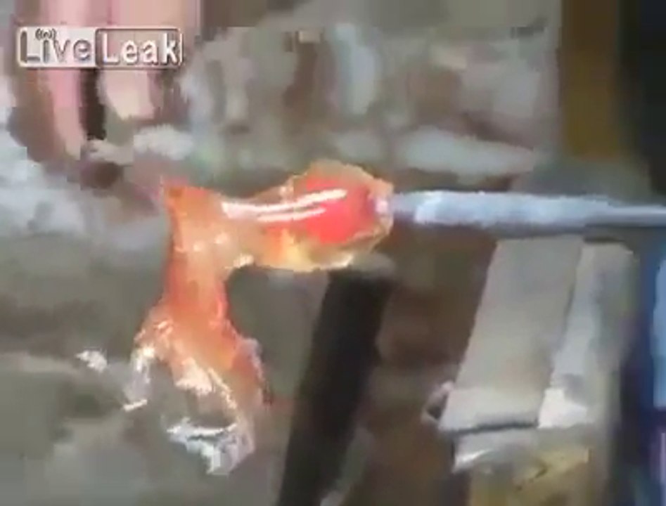 horse statue create from glass