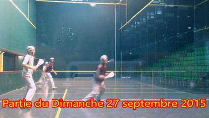 Cuir Trinquet 1ere série - Pau (M. Pinon-A. Lolibé) contre Mont (E. Pellegrini-K. Cabanéro)