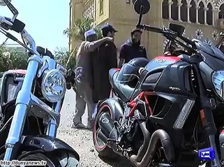 Dunya News- Motorcycle rally conducted on International Day of Cancer.