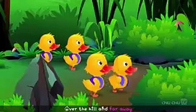 Five Little Ducks Nursery Rhyme With Lyrics - Nursery Rhymes -Nursery Poem in Hindi_Urdu