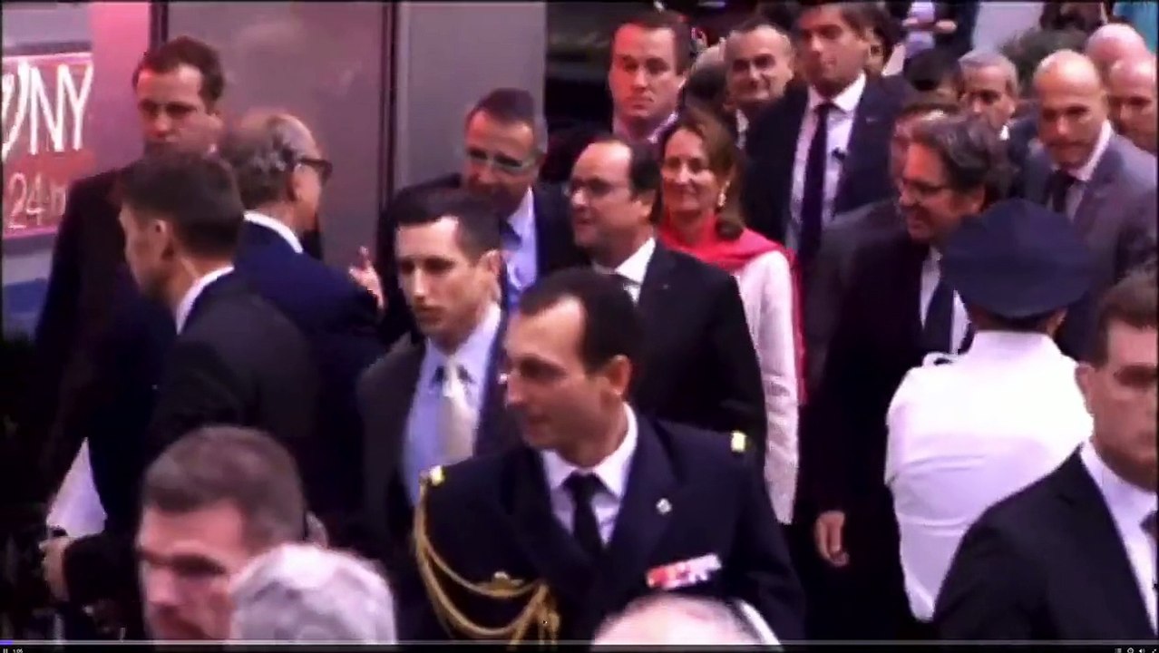 New York : Hollande s'affiche à Broadway