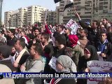 Entre fête et contestation, l'Egypte commémore la révolte anti-Moubarak