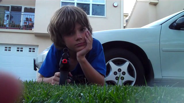 Kid Breaks Friends Camera With Airsoft Gun, and makes him cry!
