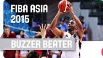 Johnson Beats the Half-Time Buzzer - 2015 FIBA Asia Championship