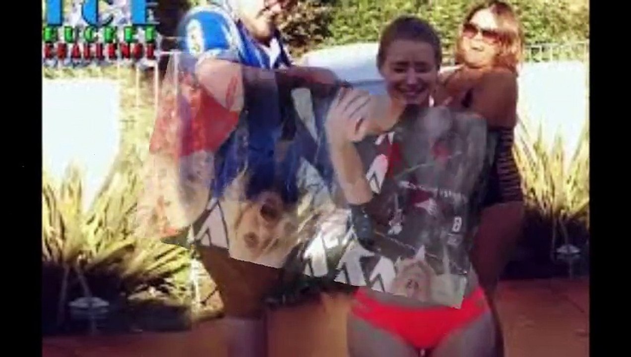 Girls celebrities ice bucket challenge