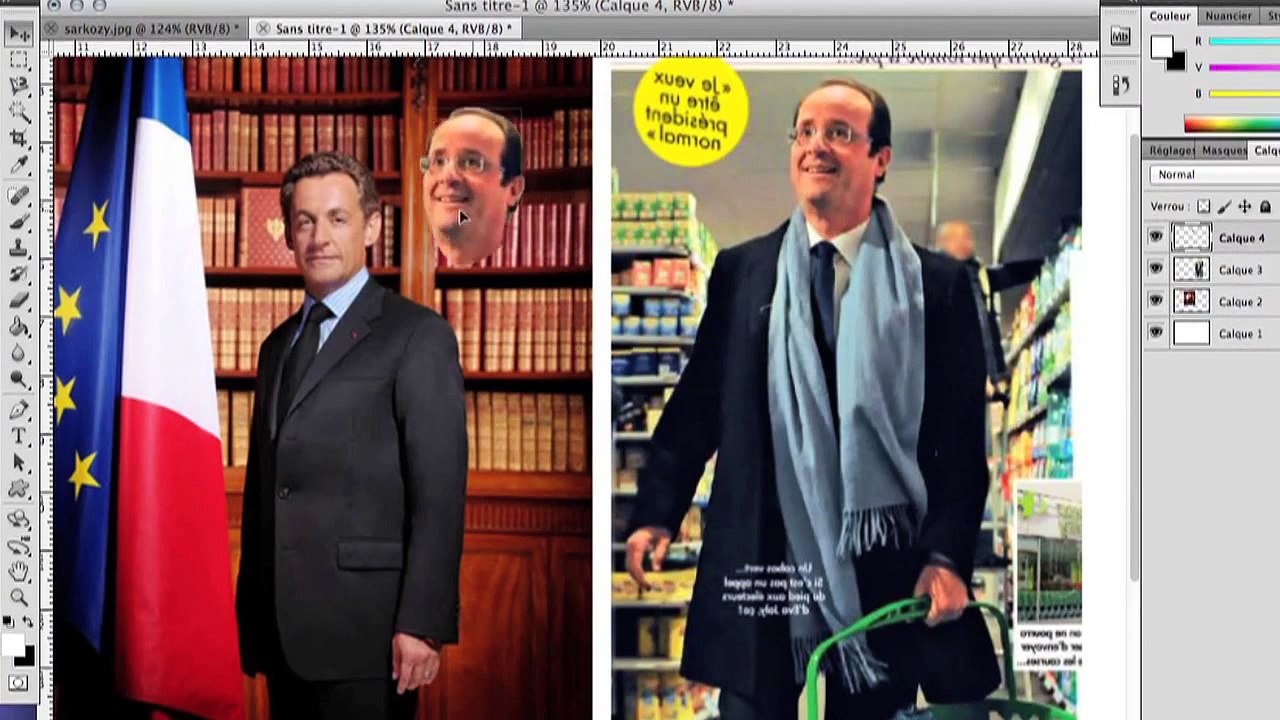 Humour : François Hollande parle avec Nicolas Sarkozy sur Facebook