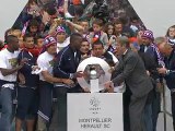Ligue 1: quelque 30.000 Montpelliérains fêtent leurs héros
