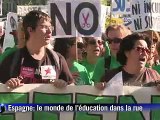 Espagne: le monde de l'éducation mobilisé contre les coupes budgétaires