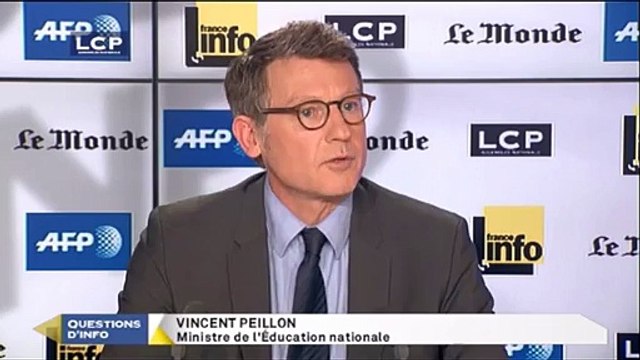 Lapsus : Vincent Peillon confond Martine Aubry et Marine Le Pen