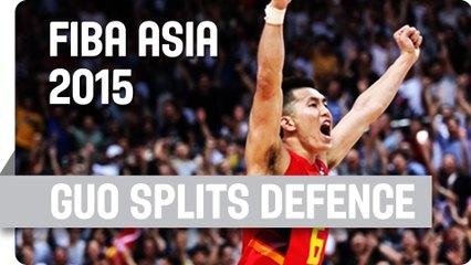 Guo Splits the Defence and Drives to the Hoop - 2015 FIBA Asia Championship